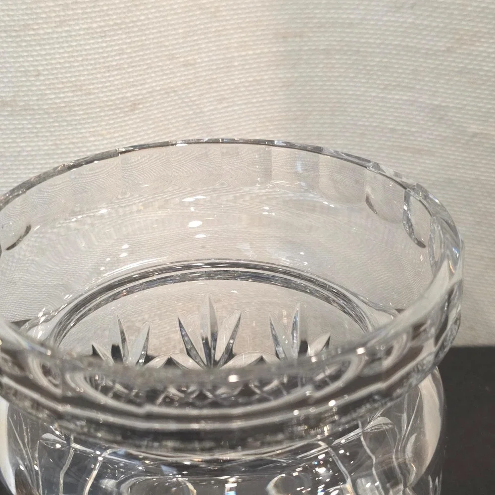 Vintage‎ Cut Crystal Storage Jar, Cookie Biscuit Barrel, Vanity Jewelry Decor